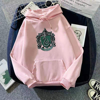 Autumn Winter Couple Top Loose Hooded Sweatshirt