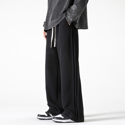Loose-fitting, Draping Sweatpants Straight-leg, Wide-leg Athletic Trousers